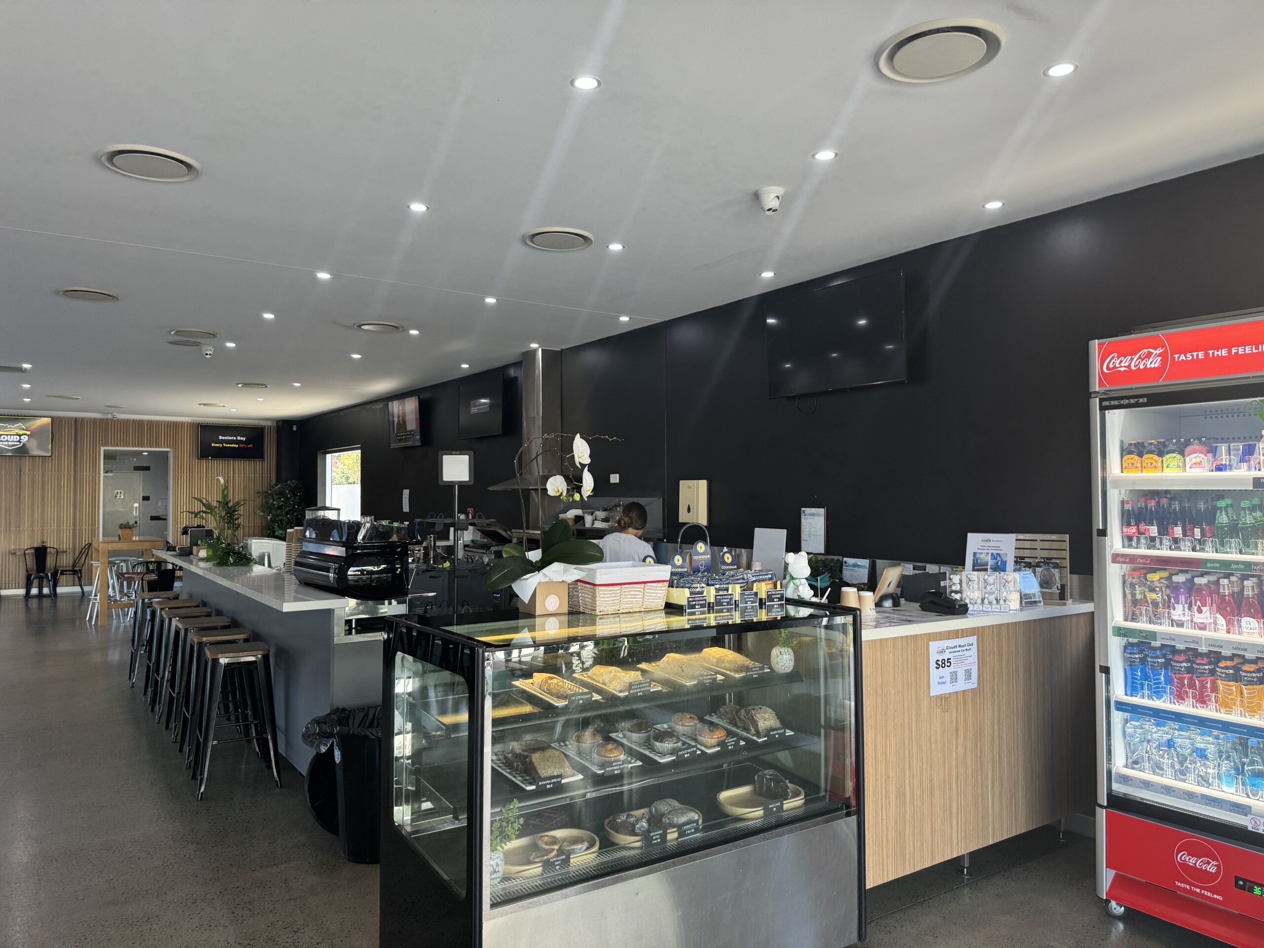 Yellow and Butter Cafe inside Cloud9 Carwash Southport