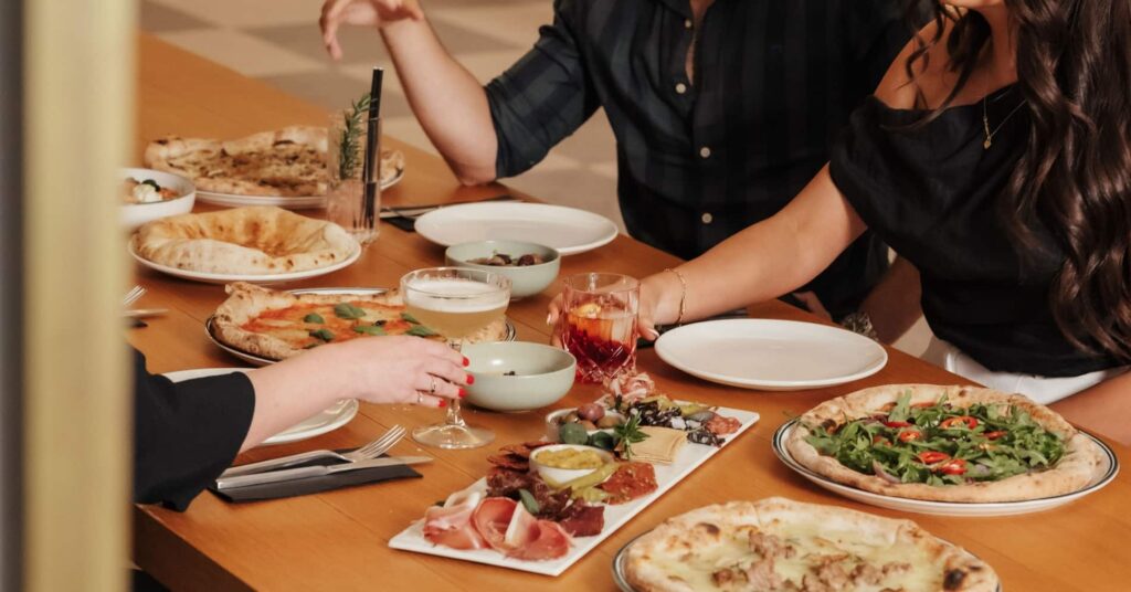 Fire Baby Southport woodfire pizza with fresh toppings