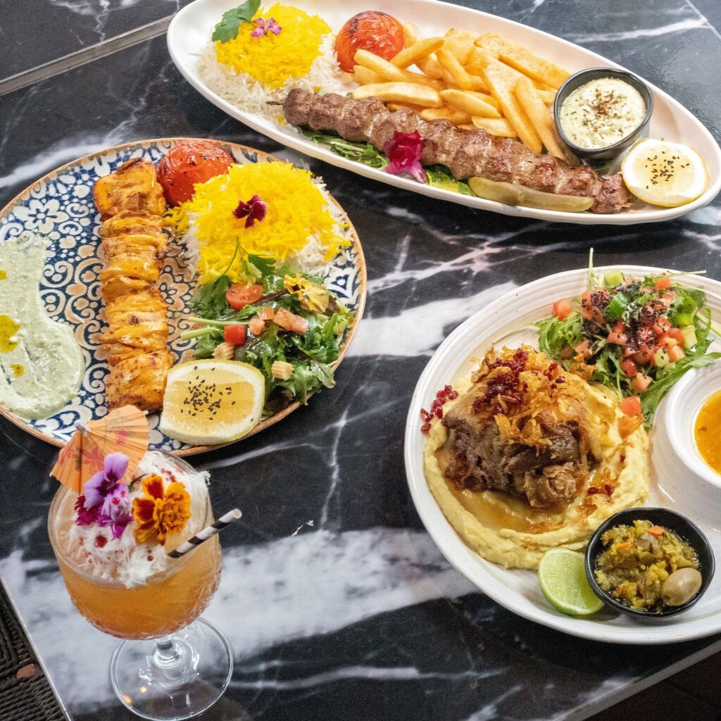 Char-grilled meats and premium steaks at Rumi Persian Restaurant Broadbeach & Surfers Paradise