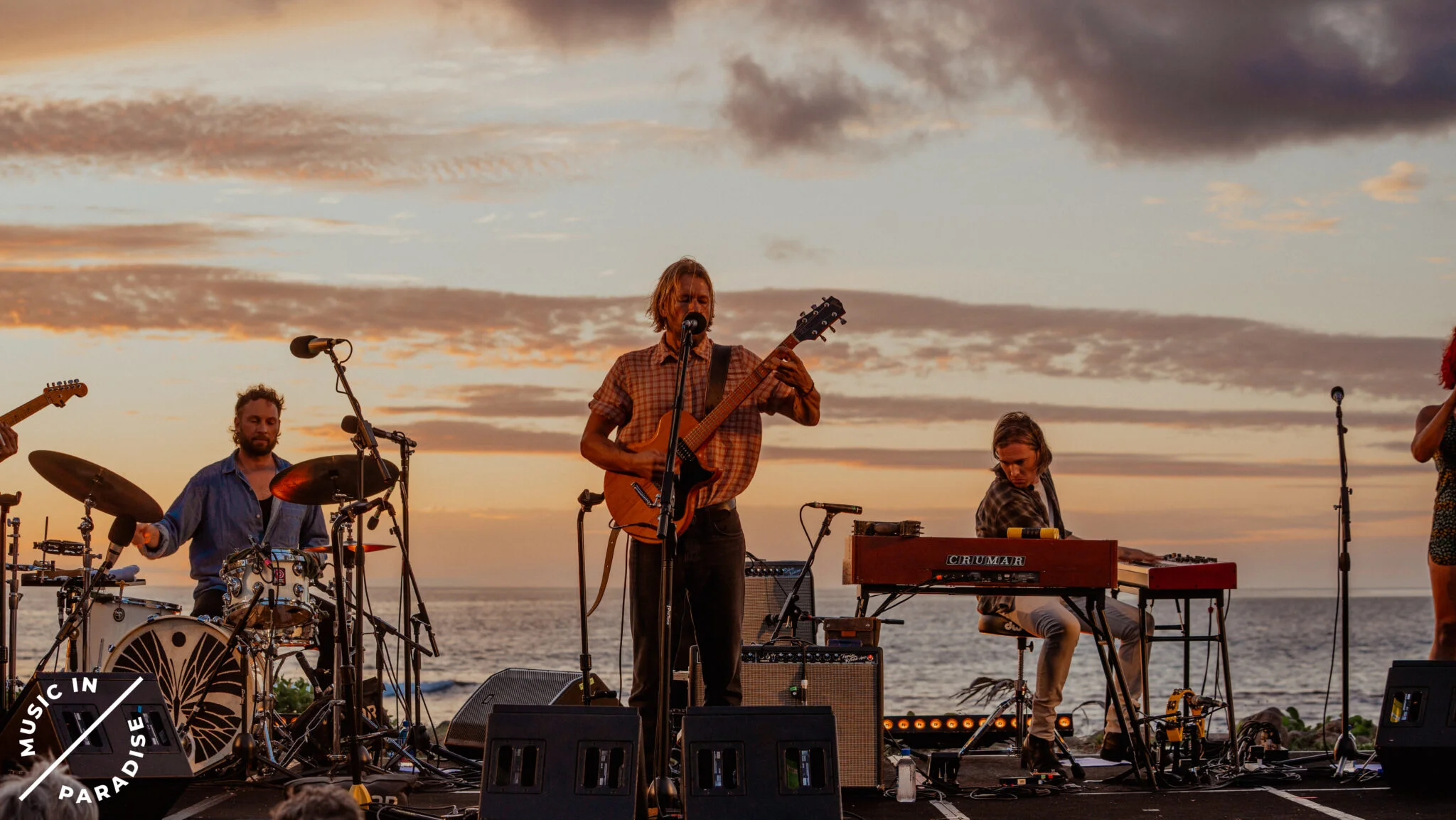 The Teskey Brothers headlining a live performance at Blues on Broadbeach festival on the Gold Coast.