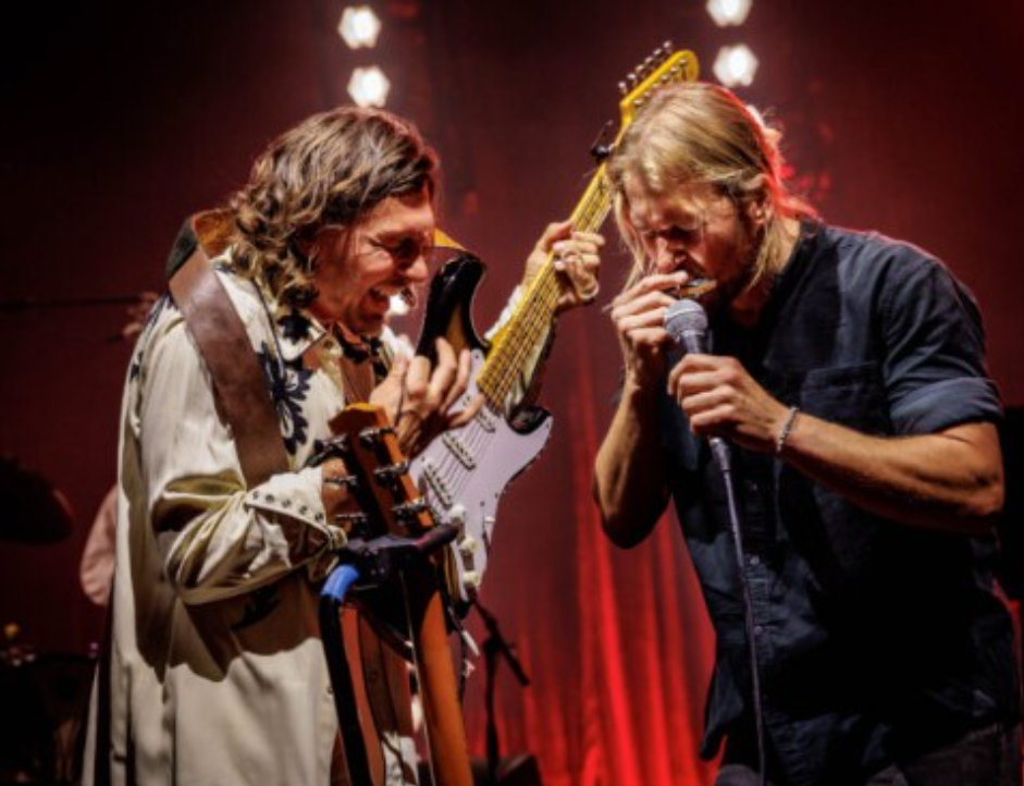 The Teskey Brothers headlining a live performance at Blues on Broadbeach festival on the Gold Coast.