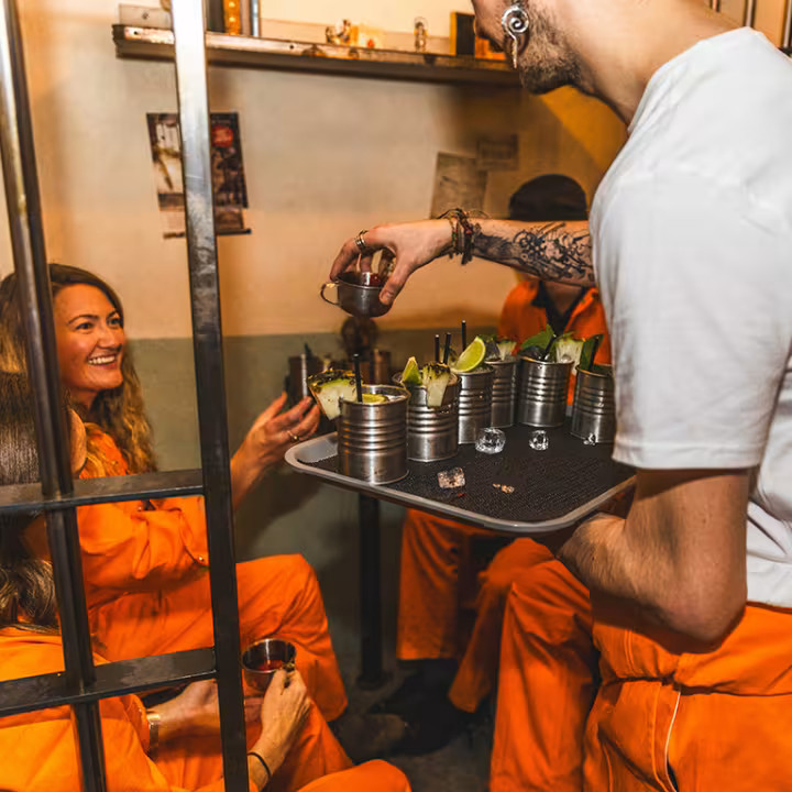 Smuggled spirit cocktail served at Alcotraz Cell Block Two-Nine