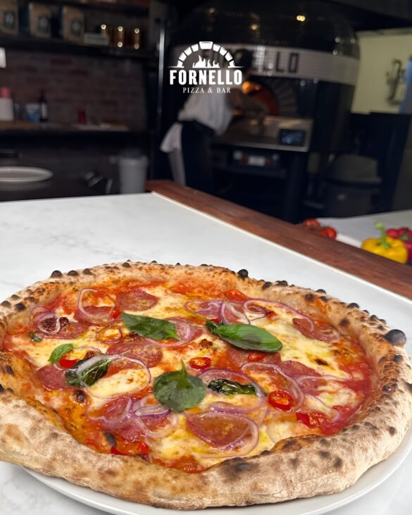Pizza Varsity Lakes served at Fornello Pizza & Bar