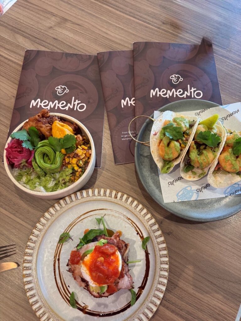 Brunch menu favourites at Memento Robina café