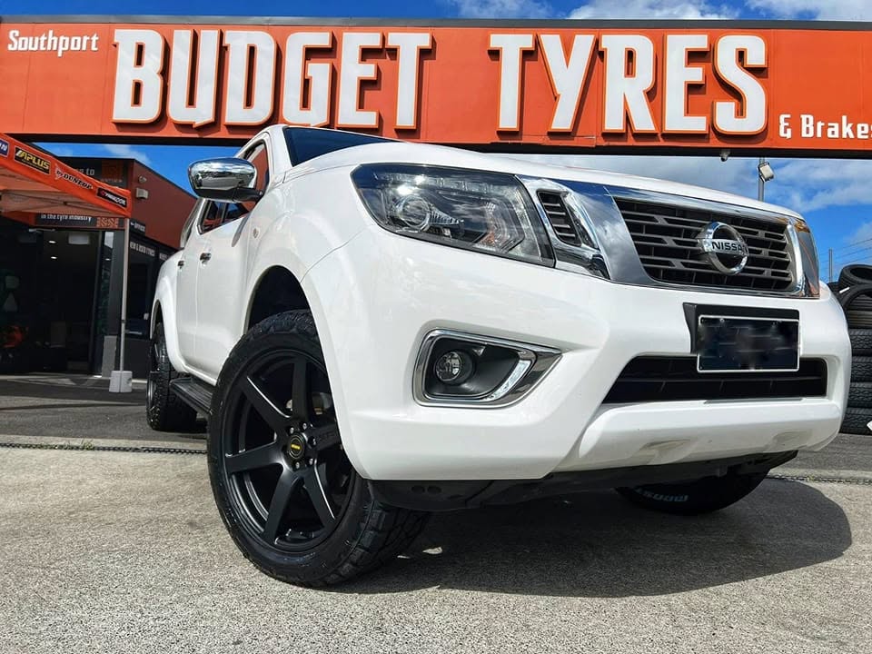 Sports wheel and performance tyre package fitted to a vehicle