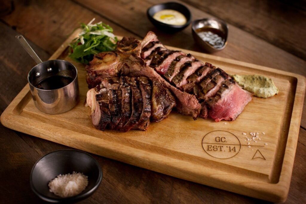 Flame-grilled steak at Clifford's Grill and Lounge, Surfers Paradise