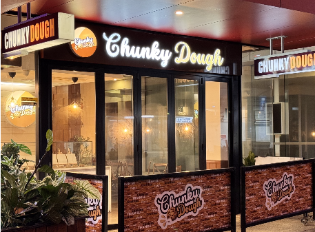 Chunky Dough Café storefront at Southport Central