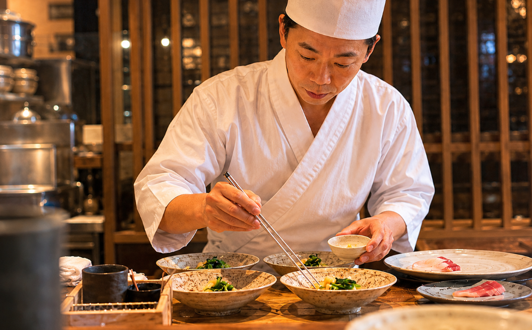 Head Chef Satoshi Chō at Tori all you can eat Japanese restaurant Broadbeach