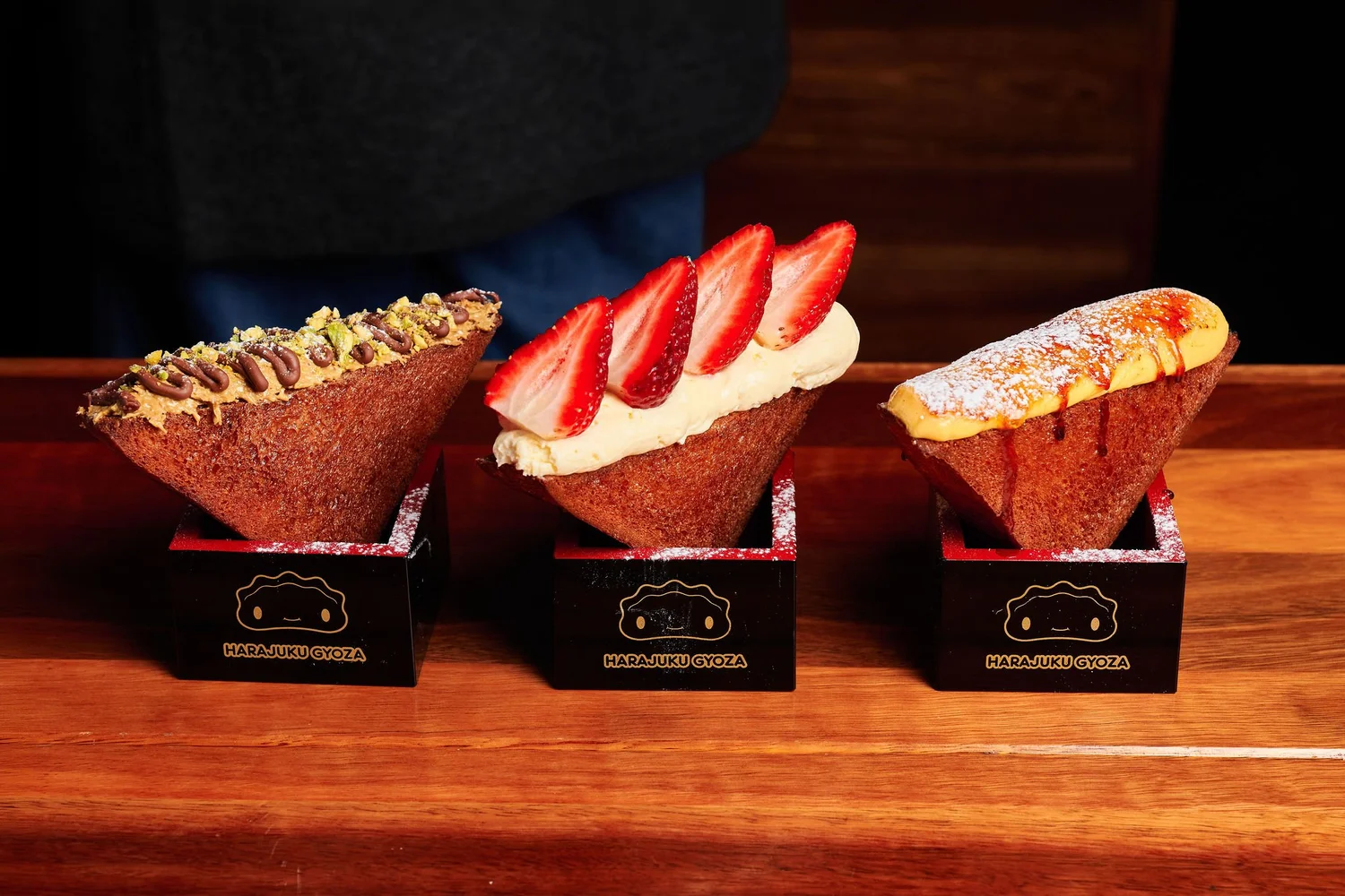 Japanese sando desserts at Harajuku Gyoza Broadbeach, $10 each