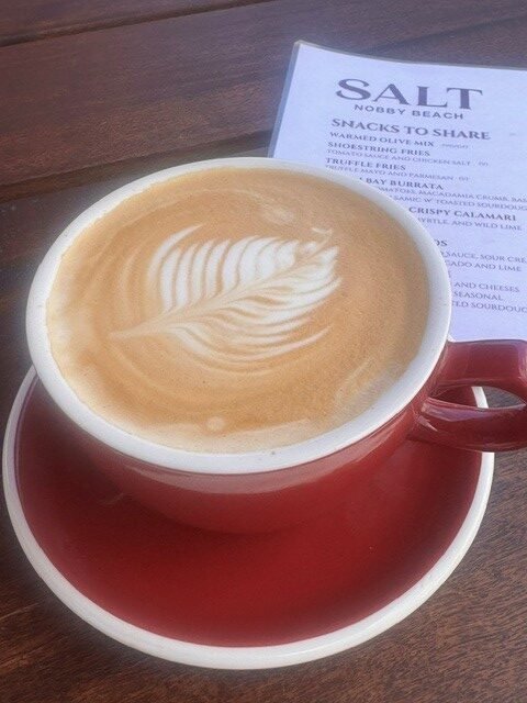 Loma Coffee served fresh at Salt Nobby Beach, open from 6:30am daily