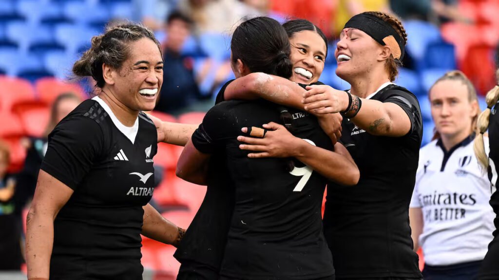 Kiwi Ferns New Zealand women’s team v PNG Orchids at RLWC26 Gold Coast